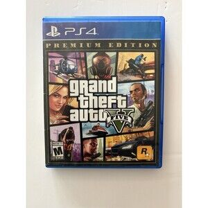 Grand Theft Auto V Premium Edition PS4 PlayStation 4 Complete Tested Clean GTA 5